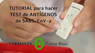 ¿Cómo hacer un test de antígenos de COVID19 Tutorial [upl. by Atinauq]