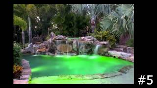 Top Ten Swimming Pools with Underwater Lighting by Lucas Lagoons expert in Pools in Sarasota [upl. by Verras]