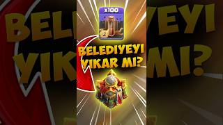 100 TANE DEPREM BELEDİYE BINASINI YIKABİLİR Mİ clashofclans [upl. by Ammej]