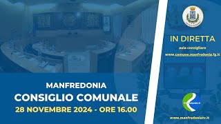 CONVOCAZIONE del CONSIGLIO COMUNALE  Manfredonia 28 NOVEMBRE 2024 [upl. by Askwith]