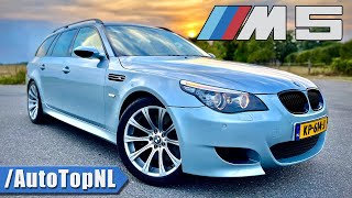 BMW M5 E61 V10 Touring 337kmh REVIEW on AUTOBAHN by AutoTopNL [upl. by Jacinto]