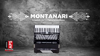 Montanari Piano Accordion 5 Registros 34372 Color Negro [upl. by Aniryt]