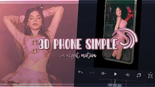 3D Phone Simple  Alight Motion Tutorial [upl. by Llen]