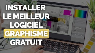 Installer le Meilleur Logiciel application Gratuit de Graphisme  Le plus simple aussi [upl. by Zetrok]