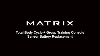 Total Body Cycle  Group Training Console  Sensor Battery Replacement [upl. by Grekin271]