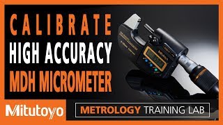 Calibrate Mitutoyo Micrometer  High Accuracy MDH Outside Micrometer [upl. by Hiram]