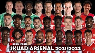 DAFTAR PEMAIN SKUAD ARSENAL 20212022 [upl. by Jermayne]