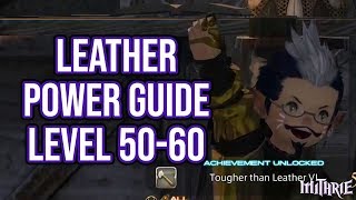 FFXIV 30 0799 Leatherworker 5060 Powerlevel Guide [upl. by Gnad]