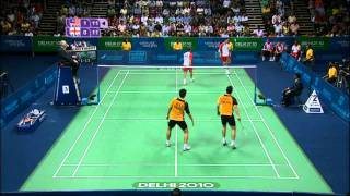 Final Mens Double Commonwealth games 2010 Game 2 [upl. by Jablon242]