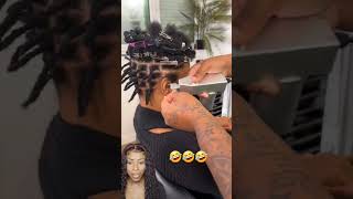 Hairdresser Reacts To Starter Loc Install reaction haircare braids naturalhair locs [upl. by Mallina]