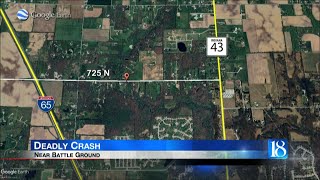 One killed in early morning Tippecanoe County crash [upl. by Anirtep689]