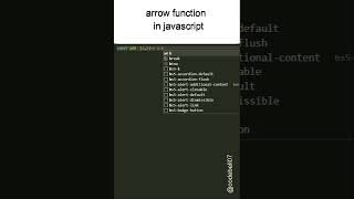 arrow function codebell codebell07 [upl. by Ecnerewal]