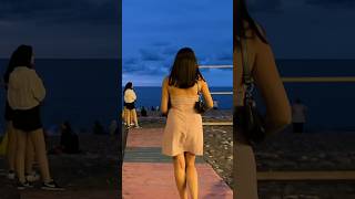 Batumi Beach 🏖️ 🏝️🤩 shorts beachwalk georgia beachwalk4k [upl. by Icul]