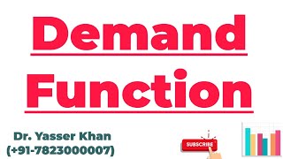 Demand Function  Determinants Of Demand  Factors Influencing Demand  Theory Of Demand  Demand [upl. by Innig]