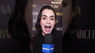 Lily Collins  Theatre Gone Wrong theatre theater emilyinparis lilycollins [upl. by Eltsirc]