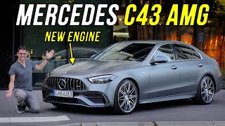 2023 Mercedes C43 AMG driving REVIEW W206  making the C63 obsolete with 4 cylinders [upl. by Emanuele59]