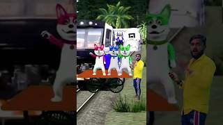 Funny cut dancing dogs amp stop the hightspeed train 🚆shortfeed trendingshorts viralshort [upl. by Anialahs]