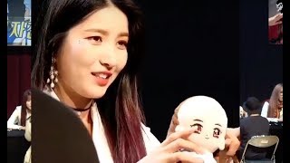 ENG 180520 Gfriend Fansign Bald Sowon doll crying Yerin help injured members wash hair [upl. by Bak77]