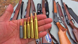 30 CALIBER RIFLES RECOIL COMPARED 3030 308 3006 300 WIN MAG amp 762 X 39 AK47 ROUND [upl. by Sephira]