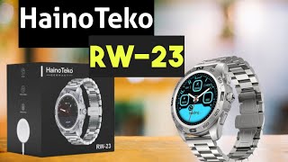 HAINOTEKO SMARTWATCH RW23 UNBOXING IN MALAYALAM  HAINOTEKO RW23 SMARTWATCH  RW23 WEARFIT PRO APP [upl. by Ennazzus]