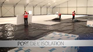 Mise en place et construction dune patinoire olympique [upl. by Wolfie]