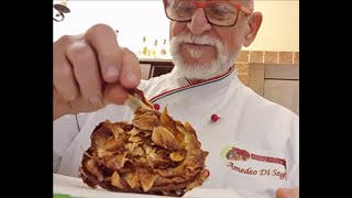 Carciofi alla Giudia Ricetta originale VERSIONE BREVE [upl. by Anwad]