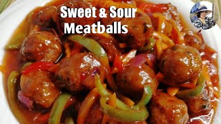 SWEET amp SOUR MEATBALLS HOW TO COOK SWEET AND SOUR MEATBALLS [upl. by Htezil]