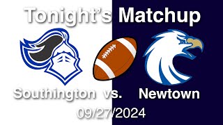 Southington Football vs Newtown 09272024 Part 1 [upl. by Hassadah119]