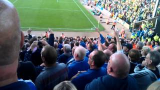 Chelsea Fans Sing Willian Hates Tottenham Chant  Norwich Away 6 October 2013 [upl. by Angelis380]