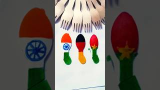 independence art  15 August flag painting 🎨🖌️🇮🇳15august army shorts drawing art diy [upl. by Reivax752]