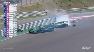 Laskaratos Big Crash Portimão 2021 ELMS [upl. by Marcelia893]