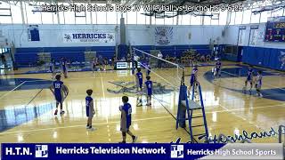 Herricks High Schools Boys JV Volleyball vs Jericho High School 9624 [upl. by Doelling]