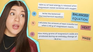 Enthalpy Stoichiometry Part 1 Finding Heat and Mass [upl. by Aliehc824]