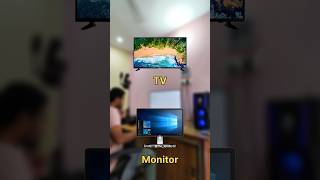 Monitor vs TV vlog shorts ytshorts unboxing dailyvlog pc technology gaming dailyvlog yt [upl. by Ackley309]