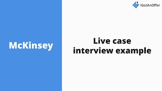 Mckinsey case interview example NEW [upl. by Anawat]