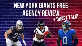 New York Giants Free Agent Signings Grades  NYGiants Draft Talk  NewYorkGiants NFL [upl. by Doti]