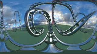 Test Riding Roller Coaster BluffTitler  VR 360° VERSION [upl. by Bright329]