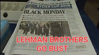 LEHMAN BROTHERS GOES BANKRUPT [upl. by Ardnasxela176]