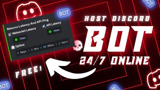 CHECK PINNED COMMENT How To Host A Discord Bot 247 Online 🔥 [upl. by Drice]