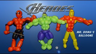 Advanced Super Hero Balloon Animal Tutorial Balloon Twisting and Modeling 19 [upl. by Alfonso]