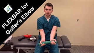 Rehab for Golfer’s Elbow  Theraband Flexbar [upl. by Lon]