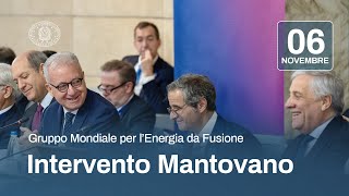 Il Sottosegretario Mantovano allevento ministeriale inaugurale del World Fusion Energy Group [upl. by Ally]