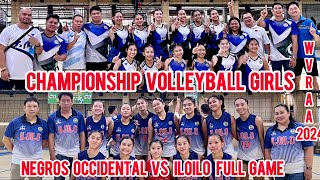 DEFENDING PALARONG PAMBANSA VOLLEYBALL CHAMPION NEGROS OCCIDENTAL TAYTUNG VS ILOILO FULLGAME WVRAA [upl. by Aicilyhp998]