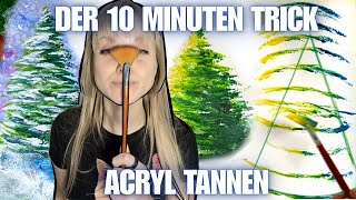 Acryl Tannen waren NOCH NIE SO EINFACH Dieser Mega Trick macht Dich zum Acryl Bändiger ☺️🌲KA 424 [upl. by Nnylecoj]