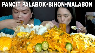 SUSIES CUISINE PANCIT PALABOK MALABON SOTANGHON MUKBANG  PINOY MERIENDA  MUKBANG PHILIPPINES [upl. by Annola210]