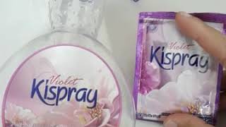 Review Cairan Pelicin Pelembut Pakaian Merk Kispray Violet [upl. by Susej]