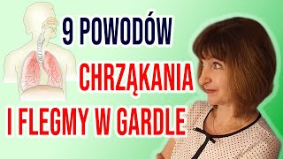 💥9 powodów chrząkania i zalegania flegmy💥 Flegma w gardle i płucach [upl. by Small306]