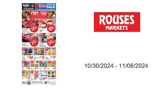 Rouses Markets Weekly Ad US  10302024  11062024 [upl. by Leicester676]