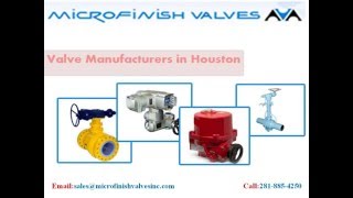 Industrial Valve Manufacturers USA  Microfinish Valves Inc [upl. by Bailie701]