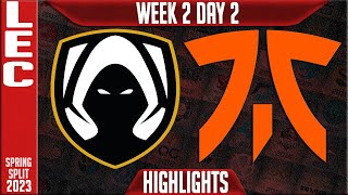 TH vs FNC Highlights  LEC Spring 2023 W2D2  Team Heretics vs Fnatic [upl. by Einnov427]